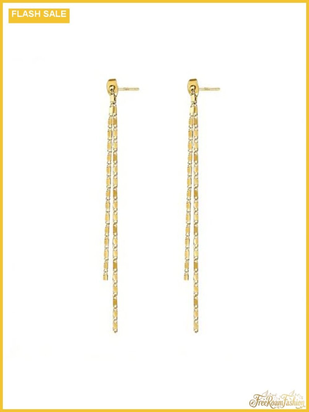 Long Tassel Leaf Snake Dangle Drop Earrings Women Threader
